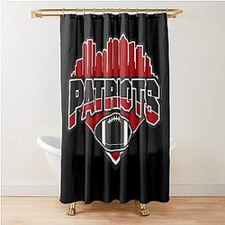 Patriots Football Skyline Team Shower Curtain