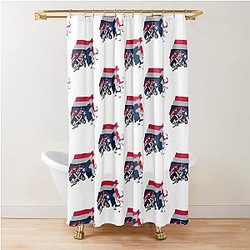 Massachusetts Border Shower Curtain