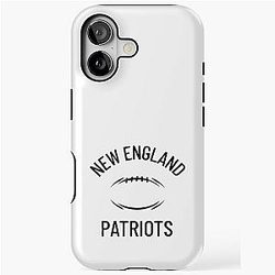 NEW ENGLAND PATRIOTS BLACK FOOTBALL COLLECTION iPhone Tough Case