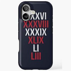 New England Patriots 6X Super Bowl Champion iPhone Case