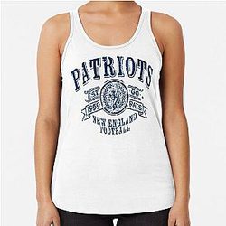 Patriots Vintage Football Racerback Tank