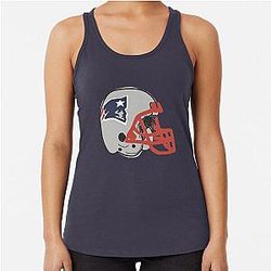 Patriots Helmet Racerback Tank Top