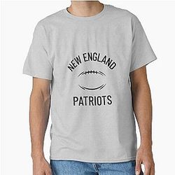 NEW ENGLAND PATRIOTS BLACK PRINT FOOTBALL COLLECTION T-Shirt