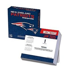 TURNER SPORTS New England Patriots 2025 Box Calendar