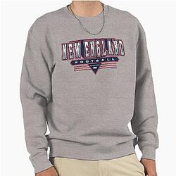 New England Football, Patriots 90s Throwback Pullover Sweatshirt
