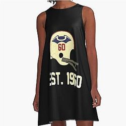 Patriots Established 1960 A-Line Vintage Distressed Dress