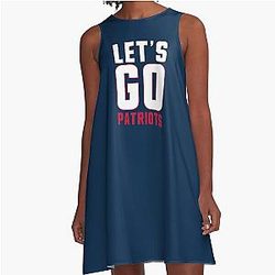 New England Football Fans Go A-Line Dress