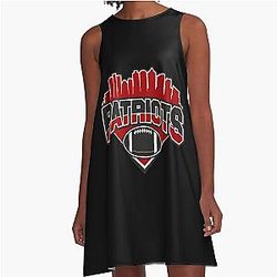 Patriots Football Team A-Line Dress