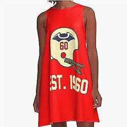 Patriots Est. 1960 Vintage A-Line Dress