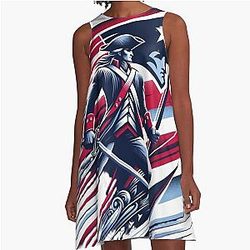 Patriots Football A-Line Dress