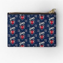 This Girl Loves Patriots Zipper Pouch