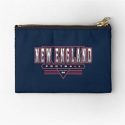 New England Football Vintage Patriots 90s Throwback Zipper Pouch