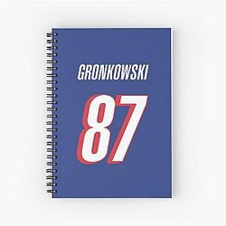 Rob Gronkowski New England Patriots Spiral Notebook