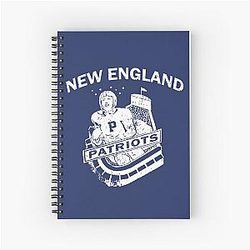 Vintage New England Patriots Notebook