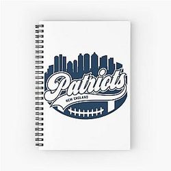 Patriots Football Skyline Spiral Notebook