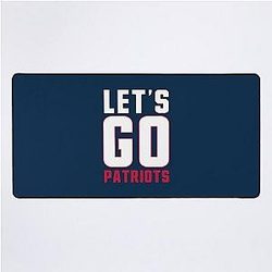 New England Football Fans Go Patriots Desk Mat