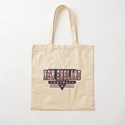 New England Football Patriots Inspired 90s Throwback Cotton Tote Bag