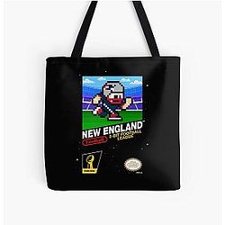 New England Patriots 8-bit Videogames Tote Bag
