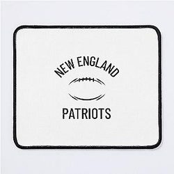 NEW ENGLAND PATRIOTS BLACK PRINT FOOTBALL COLLECTION MOUSE PAD