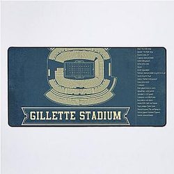 New England Patriots Gillette Stadium Seating Chart Patio Mat