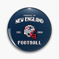 Property of New England Patriots Football Pin