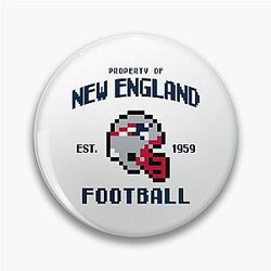 Property of New England Patriots Football Pin
