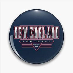 New England Football Patriots Inspired 90s Throwback Pin