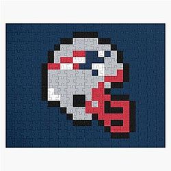 New England Patriots 8-bit Football Helmet Jigsaw Puzzle