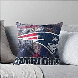 New England Patriots Throw Pillow