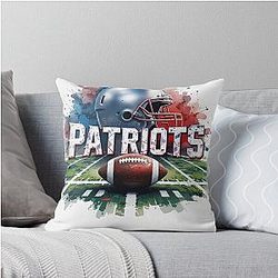 New England Patriots Throw Pillow