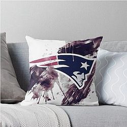 New England Patriots Throw Pillow