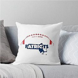 New England Patriots Throw Pillow