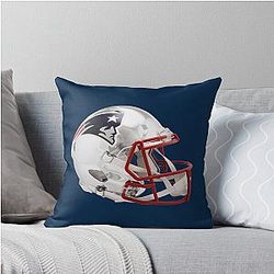 New England Patriots Icon Throw Pillow