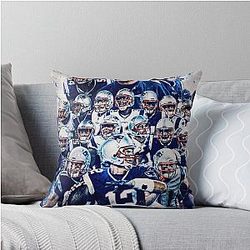 New England Patriots Throw Pillow