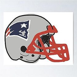 Patriots Helmet Poster