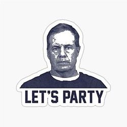 Belichick New England Patriots Super Bowl Champion Sticker