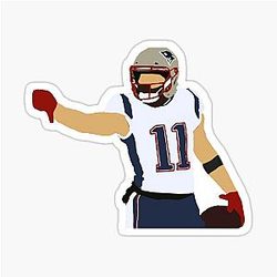 Julian Edelman Patriots sticker
