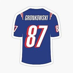 Rob Gronkowski New England Patriots Throwback Sticker