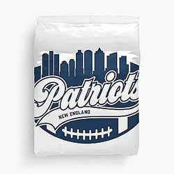 Patriots Football Skyline Duvet Cover