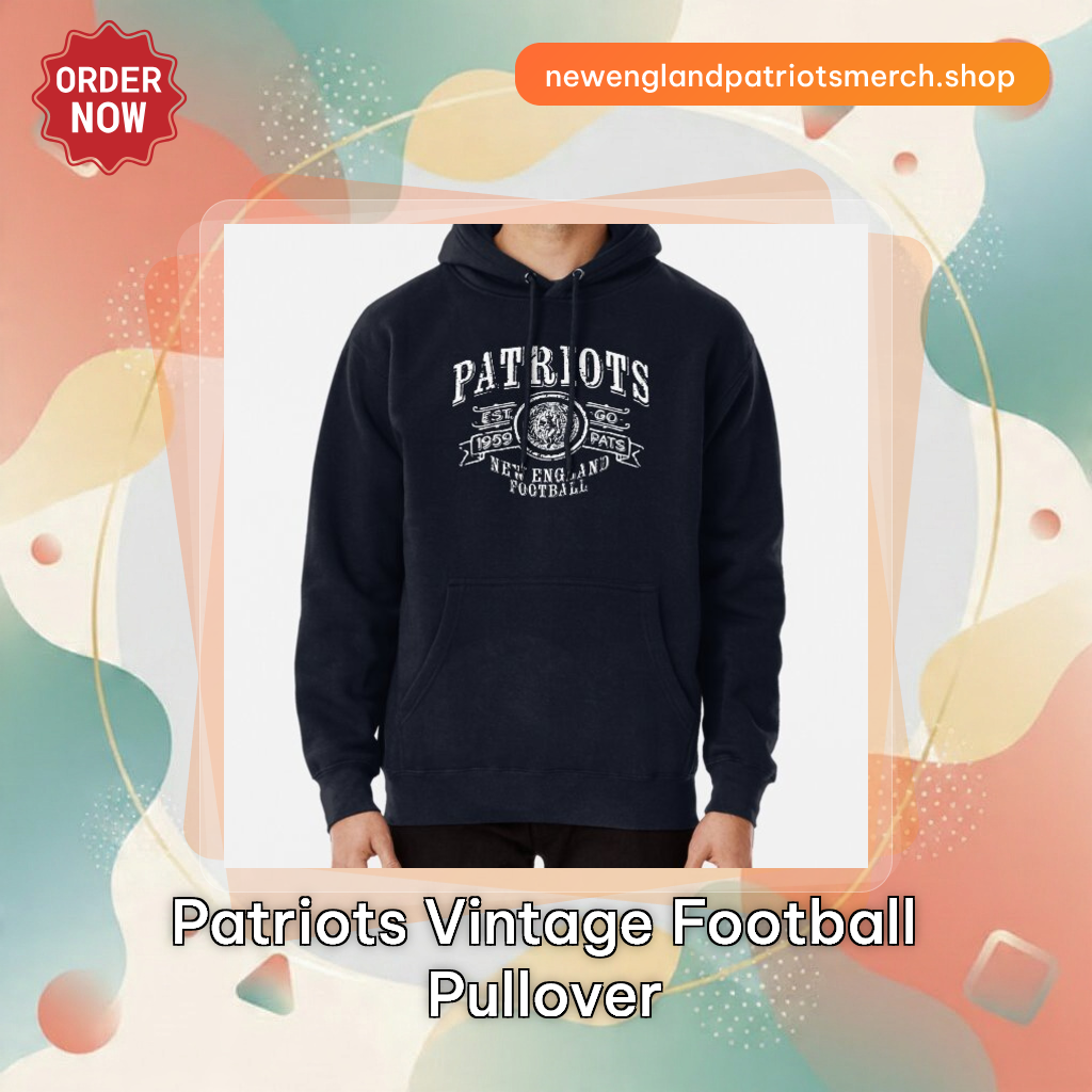 Patriots Vintage Football Pullover