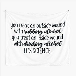 Drinking alcohol quote from the new girl tapestry