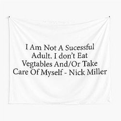 I am Not a Successful Adult - Nick Miller Quote - New Girl Tapestry