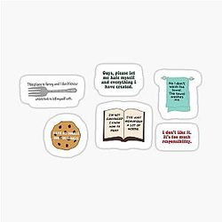 Nick Miller quotes pack - New Girl Sticker