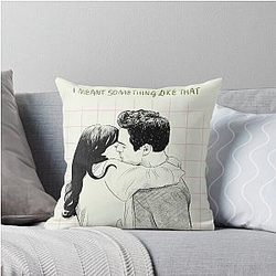 New Girl Jess & Nick Kiss Throw Pillow