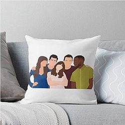 New Girl Throw Pillow