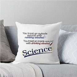 New Girl - Nick Miller Wound Alcohol Quote Throw Pillow