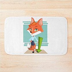 New Girl on Fox Bath Mat