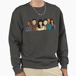 Girl in Color Pullover Sweatshirt