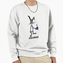 New Girl George Bunny Pullover Sweatshirt