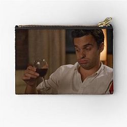 New Girl Nick Miller Wine Scene Zipper Pouch